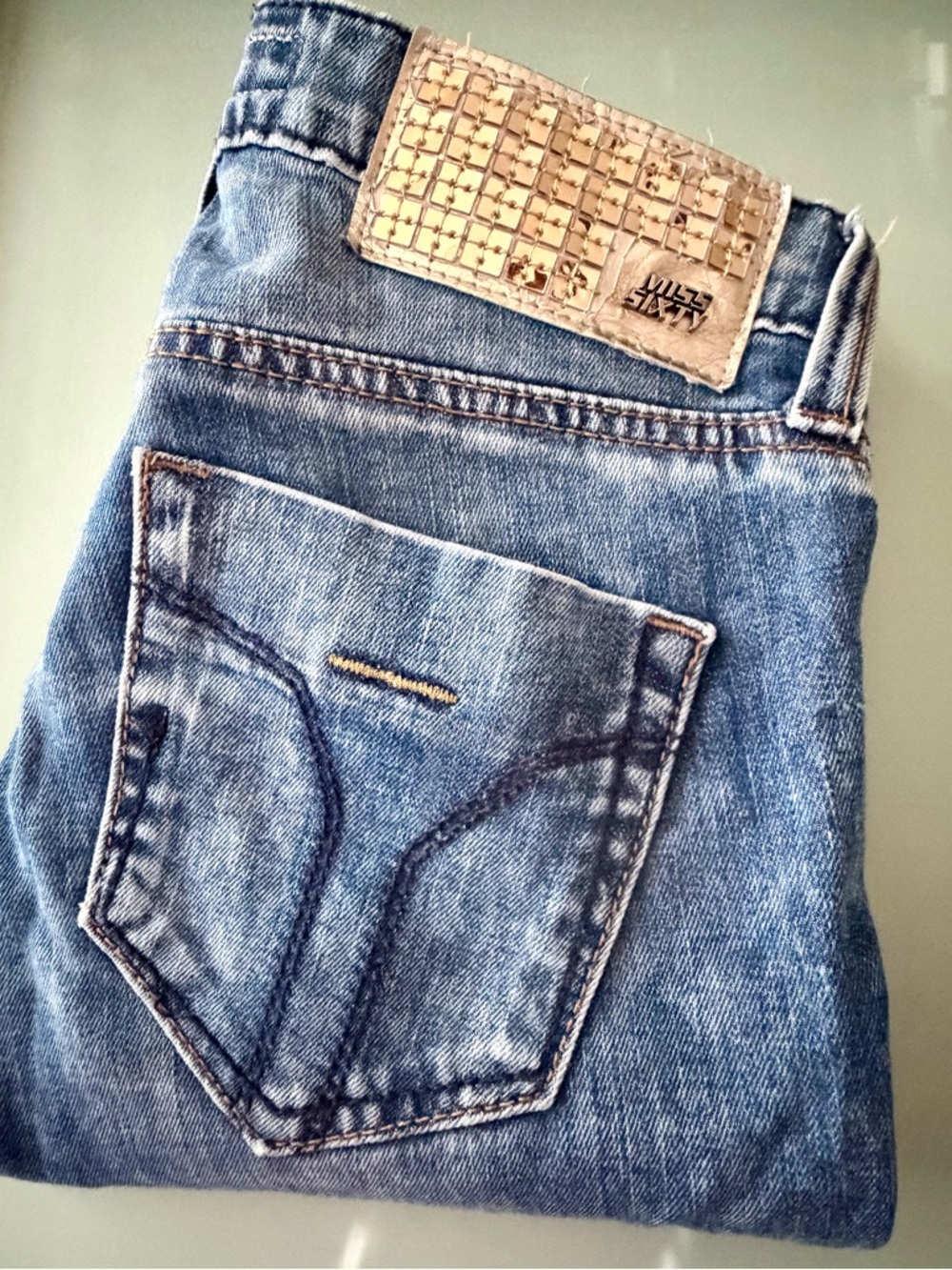 Miss Sixty Low Rise Skinny Jeans Size 25 Distressed Y2K Grunge Punk Denim - Picture 12 of 12